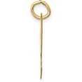 thumbnail image 2 of 14k Yellow Gold Large Script Letter R Initial Charm, 2 of 6