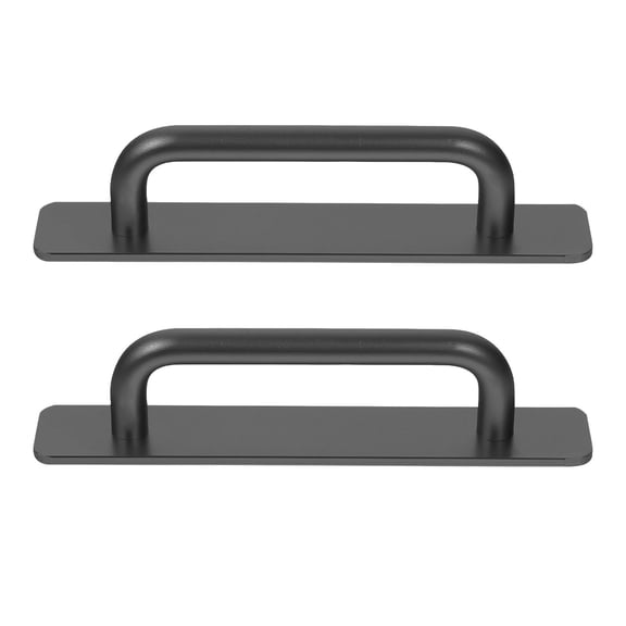 unbranded  2 Pcs Hole-free Handle Gold Knobs Garage Door Lock Kitchen Cabinets Black