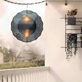 thumbnail image 6 of Metal Hanging Wind Spinners with Wave - Like Patterns - Tranquil Garden Wind Chimes for Serene Outdoor Decor, 6 of 6