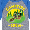 thumbnail image 3 of Pete The Cat - Campfire Crew - Toddler And Youth Raglan Graphic T-Shirt, 3 of 7
