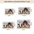 thumbnail image 5 of Farmhouse Animals Door Mat Indoor Outdoor, Cow Pig in Fence Retro Wood Barn Non Slip Welcome Mat with Rubber Backing, Absorbent Fabric Front Door Mats Entryway Rug for Home Patio Entrance 16"x24", 5 of 9