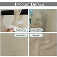 thumbnail image 3 of Sunicol Waterproof Transparent Patio Sheer Curtain for Outdoor Porch Yard, Divider Window Screening Gauze Home Décor for Lawn Cordless Panel Tap Top, 1 Panel, 3 of 8