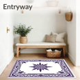 thumbnail image 3 of ODIKA 8'x10' Machine Washable Non-Slip Area Rug, Traditional Worn Stylish Elegant Reversible Covering High Traffic Rug with Pad, Purple, 581261, 3 of 8