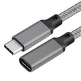 thumbnail image 3 of Tianle USB C Extension Cable 1m/3.3ft, USB 3.1 Gen2 10Gbps Type C Male to Female Thunderbolt 3 Charging Cable, 4K Video Extend Cord Compatible with MacBook Pro, iPad Pro, USB C HUB, Grey, 3 of 7