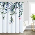 thumbnail image 6 of Green Leaves Shower Curtain 72x72 inches for Bathroom Watercolor Fren Eucalyptus Shower Curtain Set Vine Botanical Shower Curtain Garden Jade Green Natural Bath Curtain Spring Bathroom Decor, 6 of 6