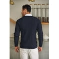 thumbnail image 4 of COOFANDY Men's Crewneck Knit Sweater Slim Fit Lightweight Casual Twist Patterned Cable Knitted Pullover, 4 of 7