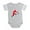Heather Gray, variant on CafePress - Albania Football Player - Cute Infant Baby Football Bodysuit