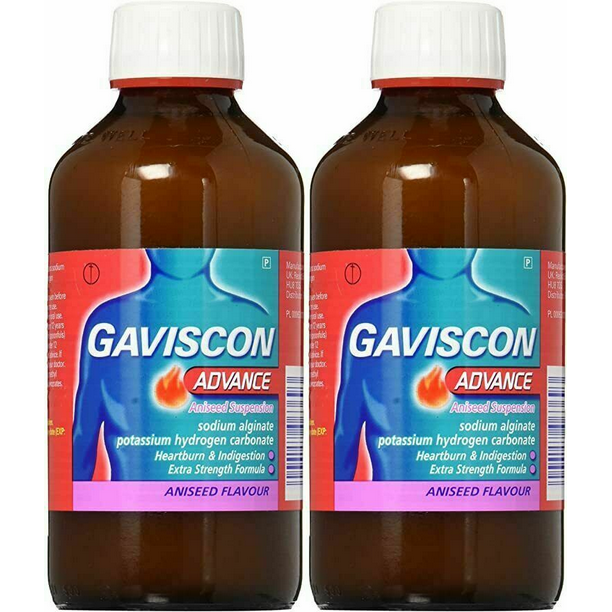 Gaviscon Advance Aniseed 500 ml , Pack of 2