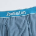 thumbnail image 3 of ZAIGGUT Mens Long Leg Boxer Briefs - Soft Stretchy Breathable Pouch Underwear 6Multi01 2XL, 3 of 6