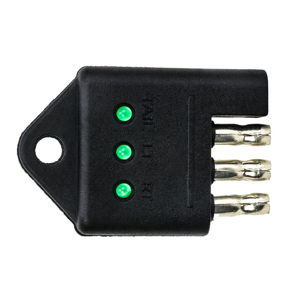 SOPOTUTU Trailer Light Plug Tester Black 1 Piece for Vehicle Trailer Electrical System
