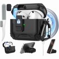 thumbnail image 1 of wonima44 for AirPods 4 Protective Case 2024, AirPods 4th Generation Protective Case with Automatic Lock, Compatible with MagSafe, Compatible with Apple AirPods 4th Generation (Black), 1 of 1