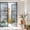 Gray, variant on Privacy Window Film, Blue Gray White Static Cling Stained Glass Window Film, UV Sun Blocking Heat Control Stickers, Non-Adhesive Laser Windows Tint 17.7"x39.3" Modern Abstract Mottled Aesthetic