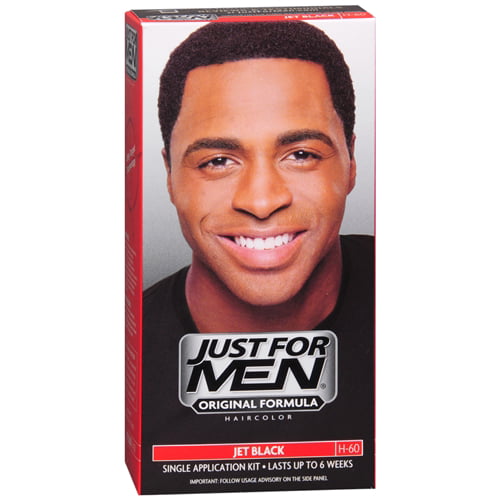 Just For Men Shampoo-In Hair Color, Natural Jet Black - Kit, 6 Pack -  