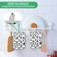 thumbnail image 6 of Irregular Pattern Black and White Print Oven Mitts Pot Holders 2 pcs Heat Resistant for Kitchen Baking Grilling, 6 of 7