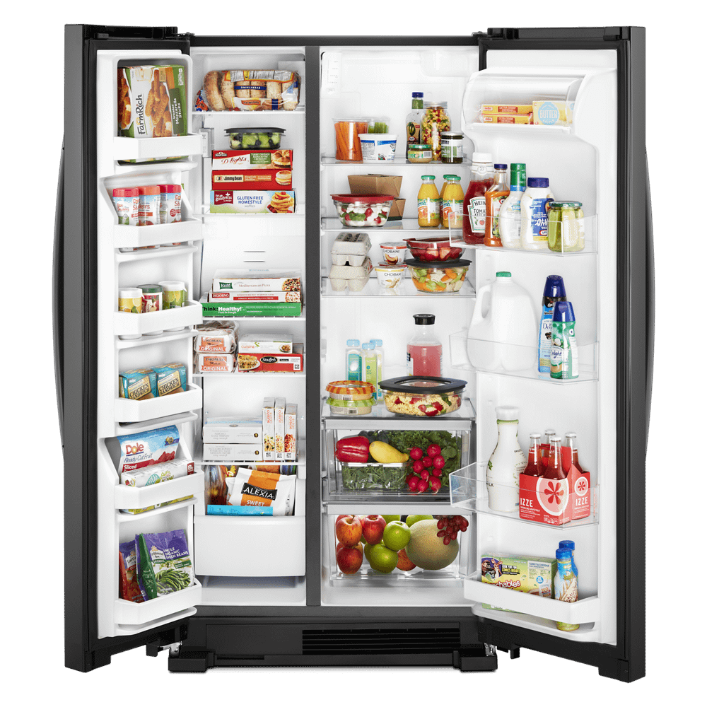 WHIRLPOOL WRS315SNHB 36-inch Wide Side-by-Side Refrigerator - 25 cu. ft. - image 2 of 5