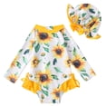 thumbnail image 4 of Miaoju Girls One Piece Swimsuit Size 10-12 Keyhole Tankini Quick Drying Crossback Floral Print Beach Skirt Cute Ruched Bathing Suit Swimwear Shorts and Skirt Adjustable Straps, 4 of 5