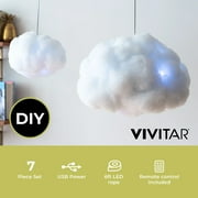 Vivitar RGB Cloud Light, Color Changing LED Night Light with Remote, Kids Bedroom Decor, Teen Girl Gift