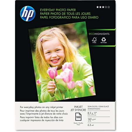 HP Q2509A Everyday Photo Paper, Glossy (100 sheets, 8.5 x 11-inch)