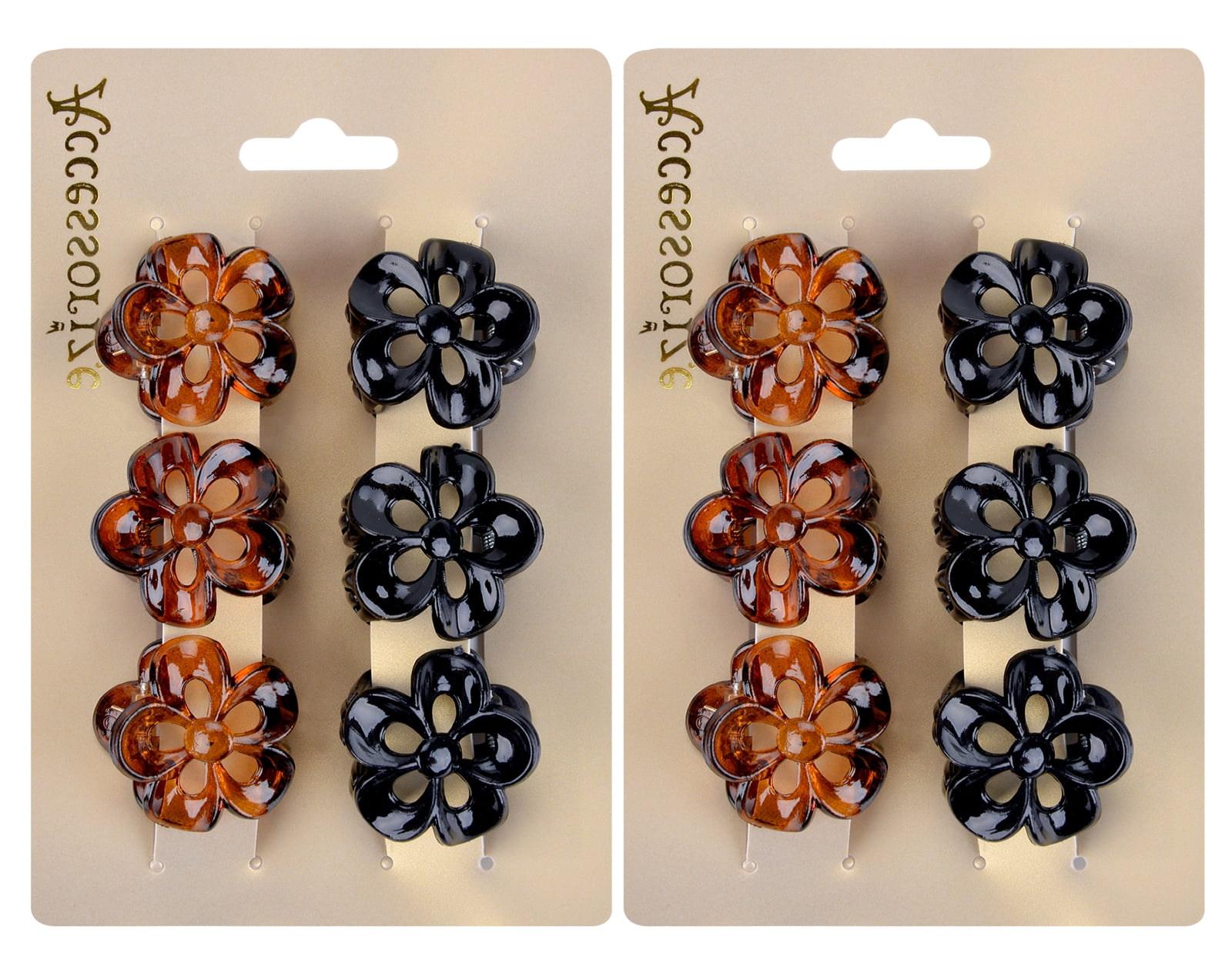 12PCS Claw Hair Clips Vintage Flower Shaped Mini Jaw Clips Hair Claw