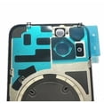thumbnail image 4 of Glass Back Compatible With Phone 14 Plus Yellow Battery Door Camera Lens Bezel Magnetism Ring + Metal Plate Plain Without Logo, 4 of 6