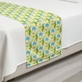 thumbnail image 2 of Crocodile Bed Runner, Illustration of Wildlife Reptiles Elephants Man Bananas Cactus and Pyramids, Decorative Accent Bedding Scarf for Hotels Homes and Guestrooms, Twin, Cream Multicolor, by Ambesonne, 2 of 2