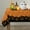 Halloween1, variant on Halloween Tablecloth, Halloween Table Cloth with Pumpkin Spider Web Bat Tablecloth, Waterproof Wrinkle Free Rectangle Tablecloth Polyester Fabric Table Cover for Halloween Party Decoration, Black
