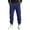 Navy, variant on Vhkiploz Plus Size Taper Cuffes Trousers for Men's Solid Color Drawstring Daily Joggers Running Hiking Travel Pants