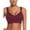 Wine, variant on Comfy Bras for Women Padded Bra Feature V-Neck Nursing Bra Style W-962 Blue XL