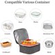 thumbnail image 5 of Mini horno portátil, bolsa de calefacción portátil USB para comida, almuerzo, oficina, hogar, coche, camioneros, mini lonchera con calefacción, material de tela Oxford, 5 of 5