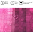 thumbnail image 5 of Pink Striped Shower Curtain, Hot Pink Neon Pink Cute Shower Curtain Set with 12 Hooks, Abstract Mosaic Glass Texture and Dark Stripe Art Waterproof Fabric Bathroom Decor, 72" W x 72" L, 5 of 6
