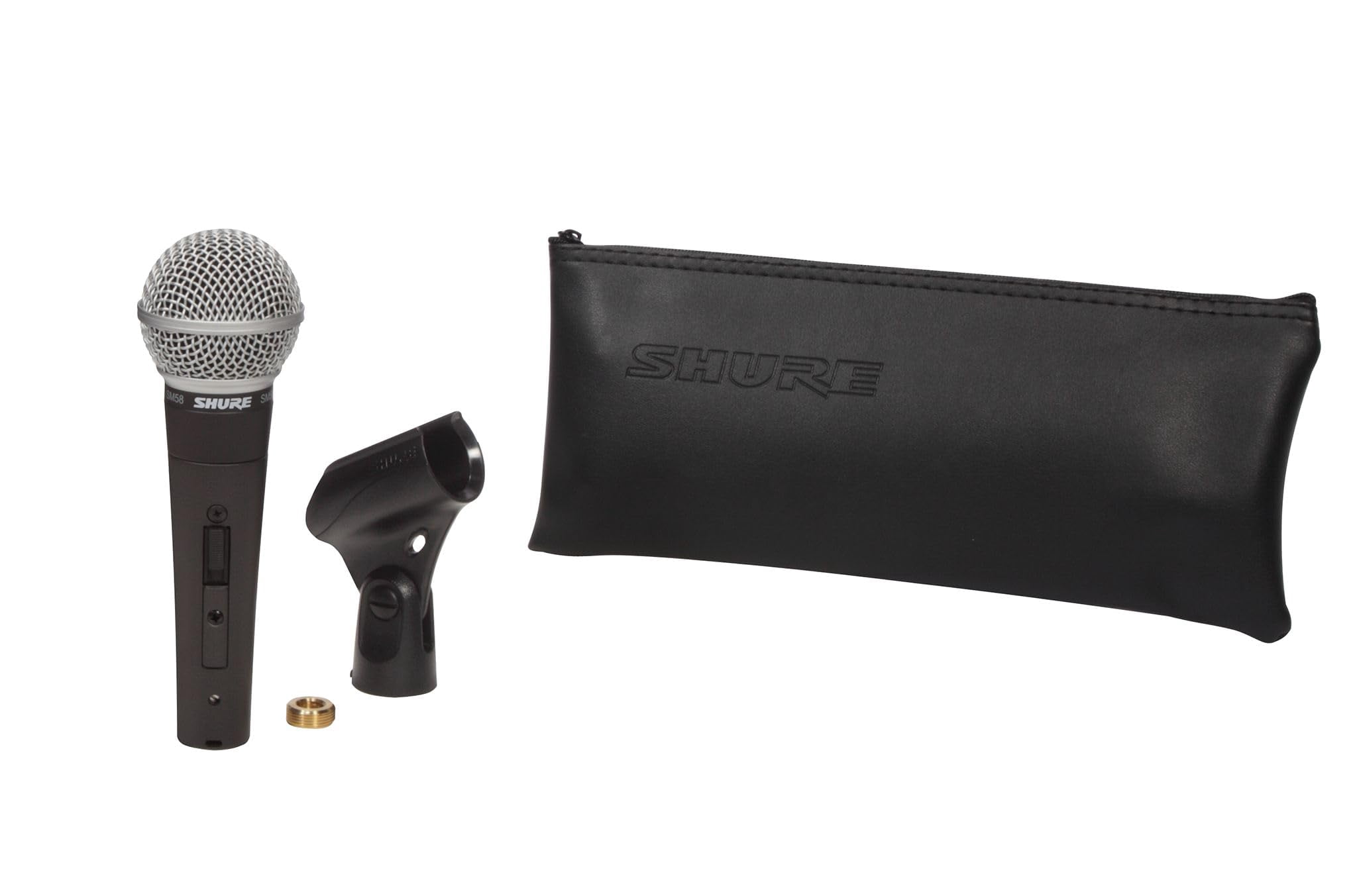 SM58S Dynamic Vocal Microphone with On/Off Switch, Cardioid Pattern, Built-in Pop Filter, for Live & Studio Performance Mic for Singers, Speakers & Stage Use, Black