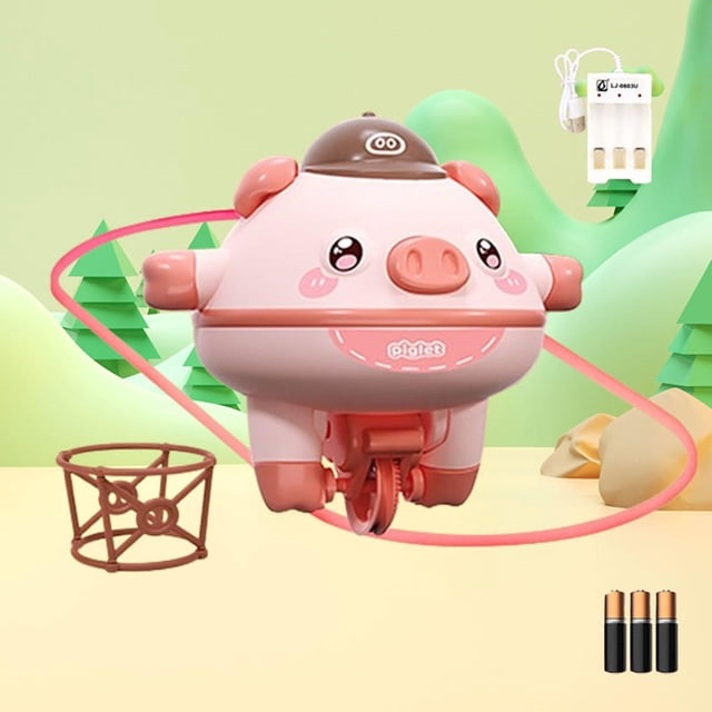 Juguete con vaso para caminar sobre Hugo Robot rosa cargable juguete educativo