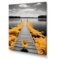 thumbnail image 2 of Designart "Lakeside Retreat Serenity by the Yellow Grey Lake I" Cottage Wall Art Print, 2 of 5