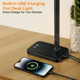 thumbnail image 6 of LED Desk Lamp for Home Office, Bright Desk Night Light with USB Port with Touch Control 3 Colors & 3 Brightness Dimmable, Eye-Caring Reading Light Small Study Table Lamp for Bedroom Bedside, 6 of 6
