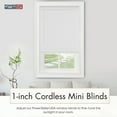 Window Blinds Mini Blinds 1" Slats White Vinyl Blind