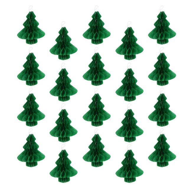 Panal Arbol de Navidad Ornamento de Papel Decoarción Pelota de Papel Adorno de Empevesado Descartable Macarena Adorno navideño de nido de abeja