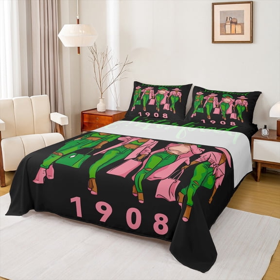 Castle Fairy Girls Sisterhood Twin Sheet Sets,Old Fashion Bedding