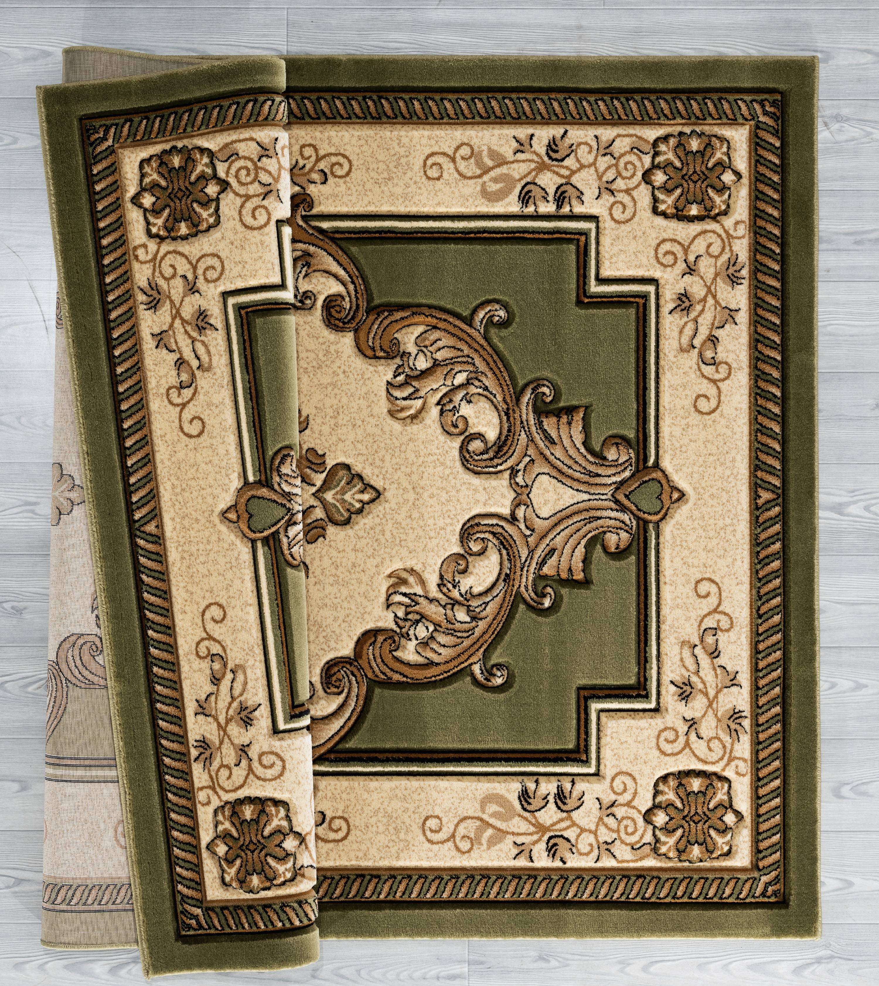 United Weavers Drachma Patras Traditional Medallion Area Rug, Green, 7'10" x 10'6"