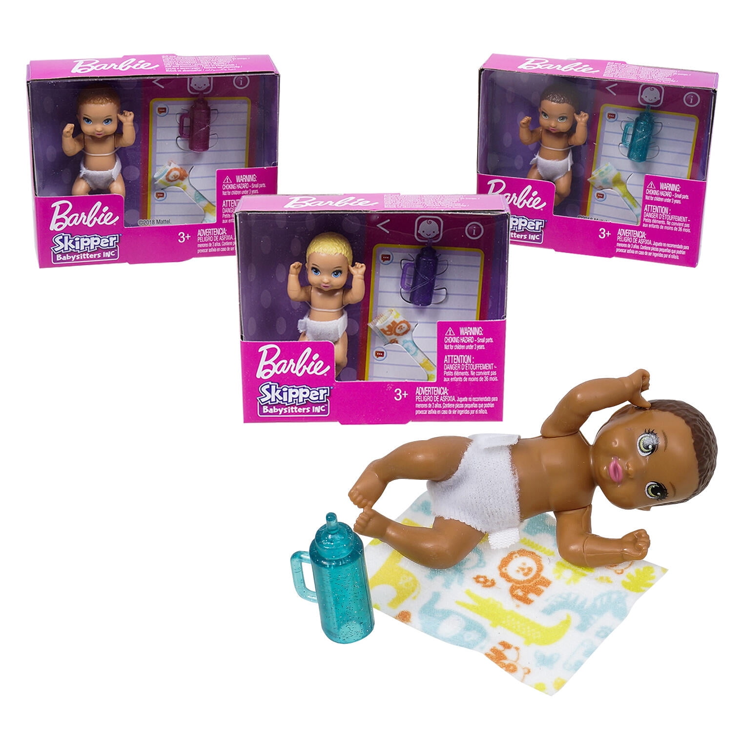 Baby Doll Bouncy Stroller & Accs Barbie Baby-Spielset mit Skipper Puppe 