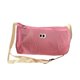 thumbnail image 5 of Bolsa de malla para cosméticos con cremallera, bonita bolsa de viaje para el hombro, organizador para viajes, hogar, fitness, playa, 25 x 15 x 15 cm. Rosa, 5 of 8