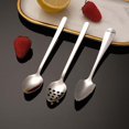 thumbnail image 4 of Cucharas raspadoras para alimentación de postres de sandía, 3 piezas, acero inoxidable, para helado, multiusos, dentadas, para bebés y niños pequeños, 4 of 6