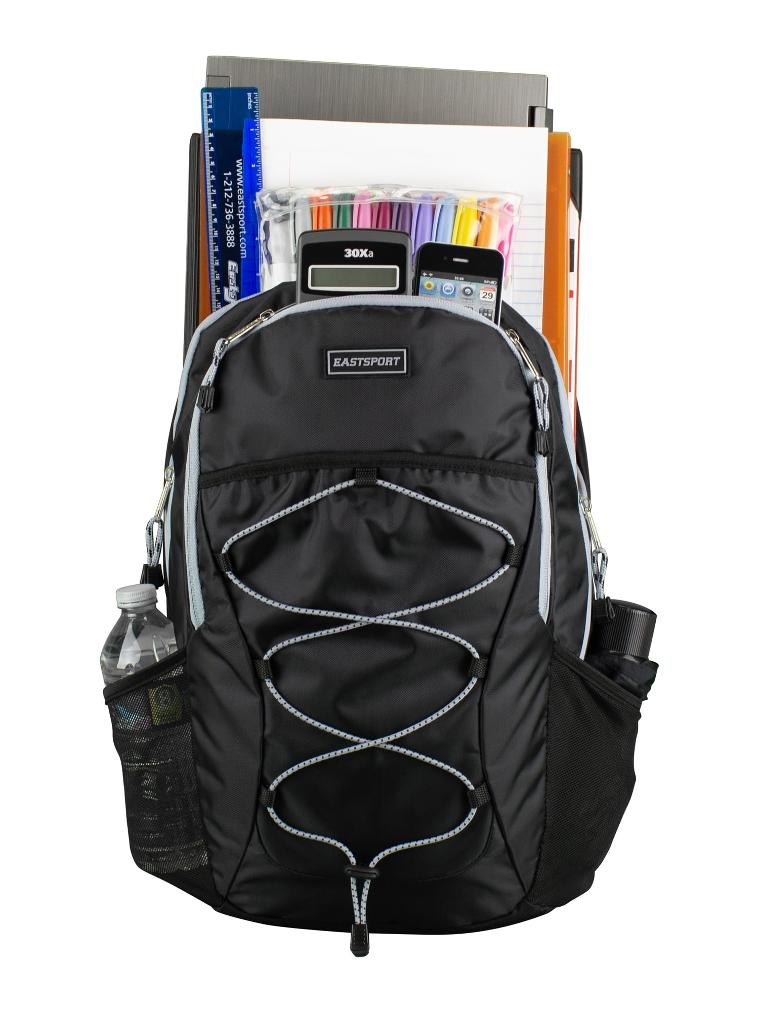 Eastsport Unisex Trailblazer Backpack, Black/Grey
