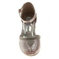 thumbnail image 5 of Badgley Mischka Girls Low Heeled Dress Shoes. (Little Kids Big Kids)Pink, Size: 2, 5 of 6