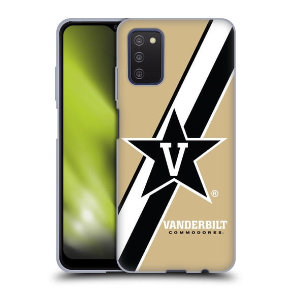 Head Case Designs Officially Licensed Vanderbilt University Vandy Vanderbilt University Stripes Soft Gel Case Compatible with Samsung Galaxy A03s (2021)