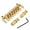 gold, variant on LOOKSEVEN 6 String Electric Guitar Integrated Bridge Tune-O-Matic Style Guitar Bridge Replacement for Gibson Epiphone Les Paul SG, with Studs & Wrench-chorme