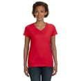 thumbnail image 2 of LAT - Women's V-Neck Fine Jersey Tee - 3507, 2 of 2
