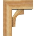 thumbnail image 3 of Ekena Millwork 8"W x 20"D x 24"H Westlake Block Rough Sawn Bracket w/ Offset Brace, Western Red Cedar, 3 of 25