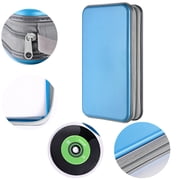 80 Capacity CD Case,Portable DVD Skyblue Hard Plastic Holder Organizer