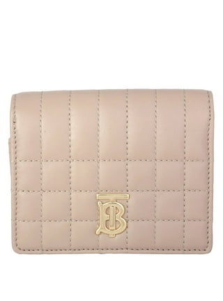 BURBERRY Leather Small White Card Holder Wallet