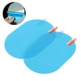 thumbnail image 6 of Side Mirror Film, Rainproof Sticker Blue Side Mirror Rain Guard Oval Rearview Mirror Rain Film, For Car Trucks, 6 of 6